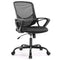 AFO ERGONOMIC HOME OFFICE DESK CHAIRS MID BACK ROCKING MODE 360 SWIRL - BLACK - Like New