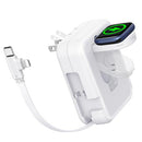 CONIDO 3IN1 APPLE WATCH ChANGER 36W RETRACTABLE CHARGER DC091-W - WHITE - Like New