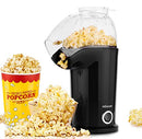 Nictemaw Popcorn Maker, Hot Air Popcorn Machine, 1400W Popcorn Maker (Black) - Brand New