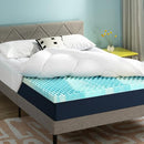 BEST PRICE MATTRESS 3 INCH PILLOWTOP MATTRESS TOPPER AND PAD QUEEN ECPT-OC3Q - Like New