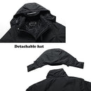 SUOKENI Men's Waterproof Ski Jacket Warm Winter Snow Coat Hooded Raincoat XL - Like New