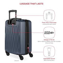 SWISSGEAR ENERGIE HARDSIDE EXPANDABLE LUGGAGE SPINNER WHEELS 3 PIECE - NAVY - Like New