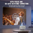 MIGOUFIT [AUTO FOCUS/4K SUPPORT]A8 PROJECTOR WITH 5G WIFI AND BLUETOOTH - GRAY - Like New