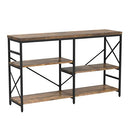 Wakefit Industrial Sofa Table, Console Table 3-Tier Industrial Rustic NX09-ST01 - Like New