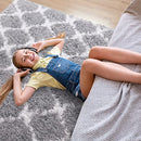 Merelax Fluffy Rug Modern Indoor Plush Bedroom Luxury Fuzzy 5x8, Grey - Brand New