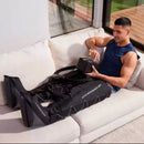 SHARPER IMAGE AIR COMPRESSION BOOTS LARGE/XL MASSAGER 5 MODES 5 LEVELS - BLACK - Like New
