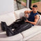 SHARPER IMAGE AIR COMPRESSION BOOTS LARGE/XL MASSAGER 5 MODES 5 LEVELS - BLACK - Like New