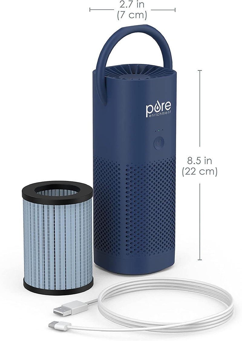 Pure Enrichment - True HEPA Portable Air Purifier - Blue New