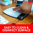 3M PRECISE MOUSE PAD WITH GEL WRIST REST, SOOTHING GEL COMFORT MW310LE - BLACK - Like New