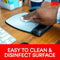 3M PRECISE MOUSE PAD WITH GEL WRIST REST, SOOTHING GEL COMFORT MW310LE - BLACK - Like New