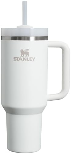 STANLEY QUENCHER H2.0 TUMBLER WITH HANDLE AND STRAW 40 OZ 10-12574-001 - FROST - Like New