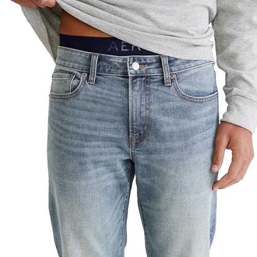 129268 AEROPOSTALE Men's Straight Premium Air Jean Denim Blue Size 38 x 32 - Brand New