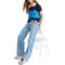 AEROPOSTALE women low-rise baggy wide-leg jean size 12 regular orzo - Brand New