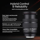 ROKINON 24-60MM F2.8 ZOOM LENS FOR SONY FE MOUNT - BLK - Like New