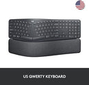 Logitech ERGO K860 Wireless Ergonomic Keyboard Wrist Rest - Scratch & Dent