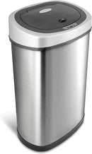 NINESTARS DZT-50-9 Touchless Infrared Motion Sensor Trash Can - Stainless Steel Like New