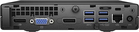 HP EliteDesk 800 G2 Desktop Mini PC i5-6500T 2.5GHz 8GB 256GB SSD - Black - Like New