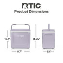 RTIC OUTDOORS 8QT ROAD TRIP PERSONAL COOLER - LILAC PURPLE - Like New