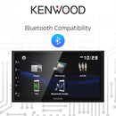 KENWOOD DMX129BT 6.8" BLUETOOTH DIGITAL MEDIA (DM) BLACK - BLK SILVER - Like New