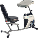EXERPEUTIC 2500 BLUETOOTH 3 WAY ADJUSTABLE DESK RECUMBENT EXERCISE BIKE - GRAY - Like New