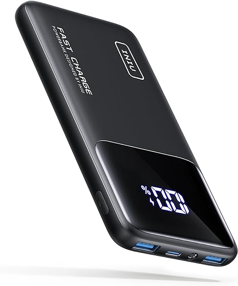 INIU Portable Charger Slimmest 10000mAh USB C in/Out Power Bank BI-B6 - Black Like New