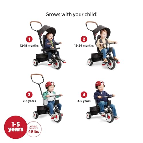 RADIO FLYER TODDLER BIKE, KIDS BIKE, TRICYCLE TODDLER TOYS 1-5 Year 492 - Black - Like New