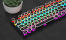 MAGEGEE MK-STORM (PUNK) RETRO TYPEWRITER STYLE, BLUE SWITCH, LED KB - BLACK - Like New