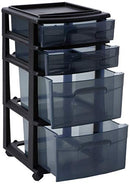 Home Products International 4 Drawer Cart Medium Black B00KS7ELPU - NEW - Brand New