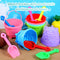 DIDAEY Beach Sand Buckets With Castle Design - Party Pack-6 - Scratch & Dent