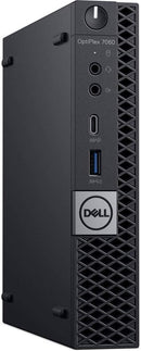 DELL OPTIPLEX 7060 MFF DESKTOP 2.40GHz I7-8700T 32GB 1TB SSD - BLACK Like New