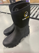 KALKAL RUBBER BOOTS FOR MEN WATERPROOF INSULATED RAIN BOOTS SIZE: MEN 12 - BLACK - Like New