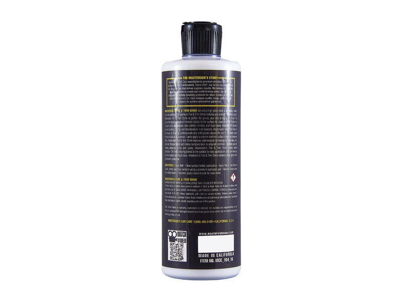 Masterson's - Tire & Trim Shine 16 oz - MCC_104_16 - Made in America