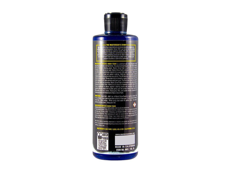 Masterson's - Mystic Snow Foam Auto Wash 16 oz - MCC_110_16 - Made in America