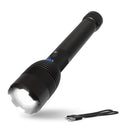 ENERGIZER 10000XT-R RECHARGEABLE LED TACTICAL FLASHLIGHT 10,000 LUMENS - BLACK - Like New