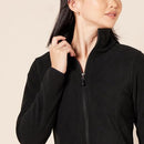 AMAZON ESSENTIALS WOMEN'S CLASSIC-FIT FULL-ZIP POLAR SOFT FLEECE JACKET L BLACK - Brand New