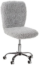 URBAN LIFESTYLE FAUX FUR ROLLING TASK CHAIR - GRAY - Scratch & Dent