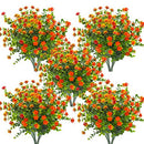 Grunyia 10 Bundles Artificial Fake Flowers, Faux Outdoor Plastic Plants UV - Like New