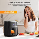 ACEKOOL 5QT AIR FRYER WITH VISIBLE WINDOW 8 PRESET AF-311A - BLACK - Like New
