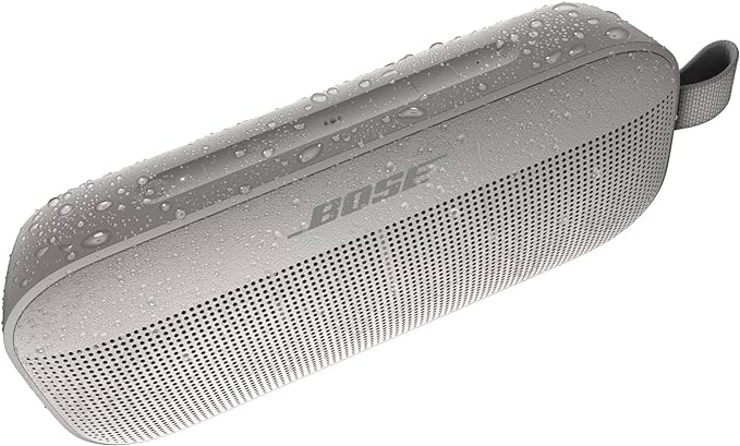 Bose SoundLink Flex Speaker Portable Microphone Wireless Waterproof - White - Like New