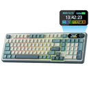 RK ROYAL KLUDGE S98 Mechanical Keyboard w/Smart Display & Knob - Sky Blue - Like New