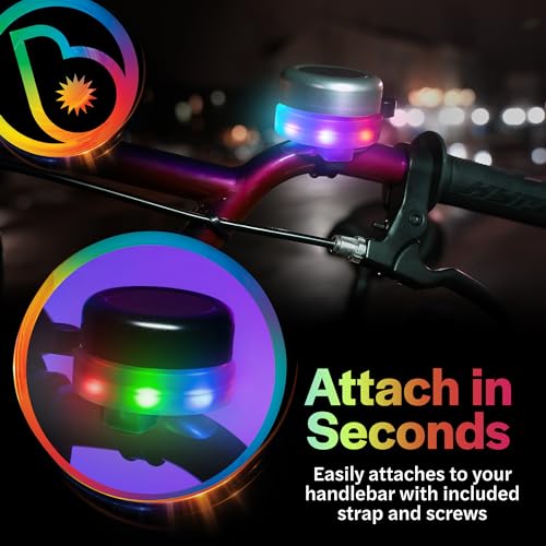 Brightz BellBrightz LED Light Up Bike Bell for Kids & Adults - 24H26D - Brand New
