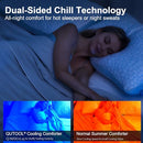 QUTOOL COOLING BLANKETS FOR HOT SLEEPERS SUMMER COMFORTER TWIN SIZE - GRAY - Like New