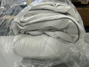 GENERIC WHITE QUEEN 60" BY 80" BY 18" MATTRESS TOPPER - WHITE - Like New