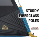 40835922AGB KELTY DISCOVERY ELEMENT 4 TENT ICEBERG GREEN/AGEAN BLUE - Like New