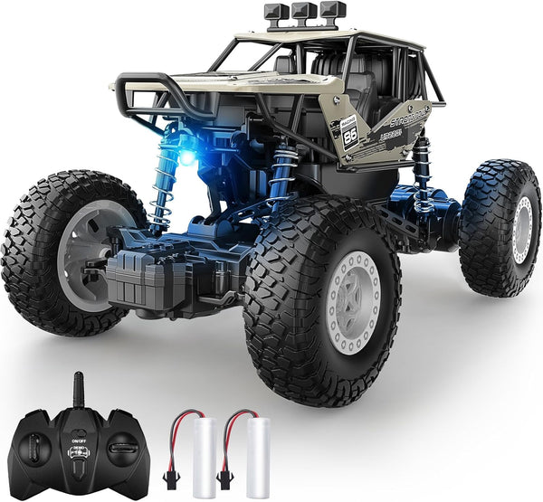 DoDoeleph Remote Control Monster Truck, 1/20, Rechargeable, Regular Tires - Gray Like New