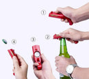 BARSUPPLY BAR SUPPLY MAGNETIC BEER BOTTLE OPENER, CAP LAUNCHER 2-PACK - RAINBOW - Like New