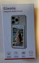GISOTU MAGNETIC SELFIE SCREEN WIRELESS CONNECTION & 4.02 INCH SCREEN - WHITE - Like New