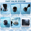 SST-G-SST-P-SST-B-SST-Y 36'' 4PACK SNOW SLED FOR KIDS AND ADULT LIGHT BLUE - Like New