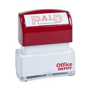 944-916 Office Depot Pre-Inked Message Stamp, Red/White - Brand New