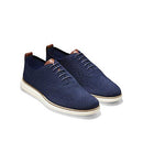 C27960 COLE HAAN MENS ORIGINAL GRAND STITCHLITE WING OXFORD NAVY/IVORY SIZE 9.5 - Like New